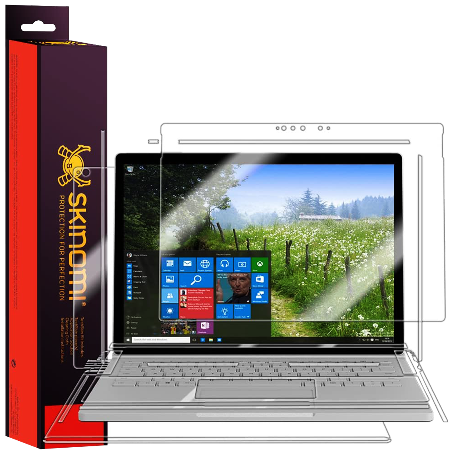 Skinomi TechSkin Surface Pen compatible TPU Matte Skin