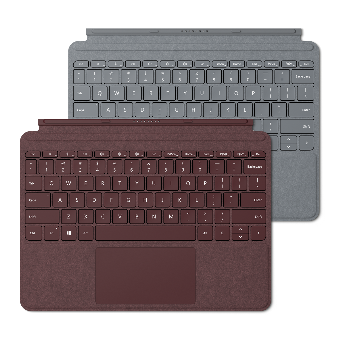 Surface Go Type Cover Burgundy and Platinum